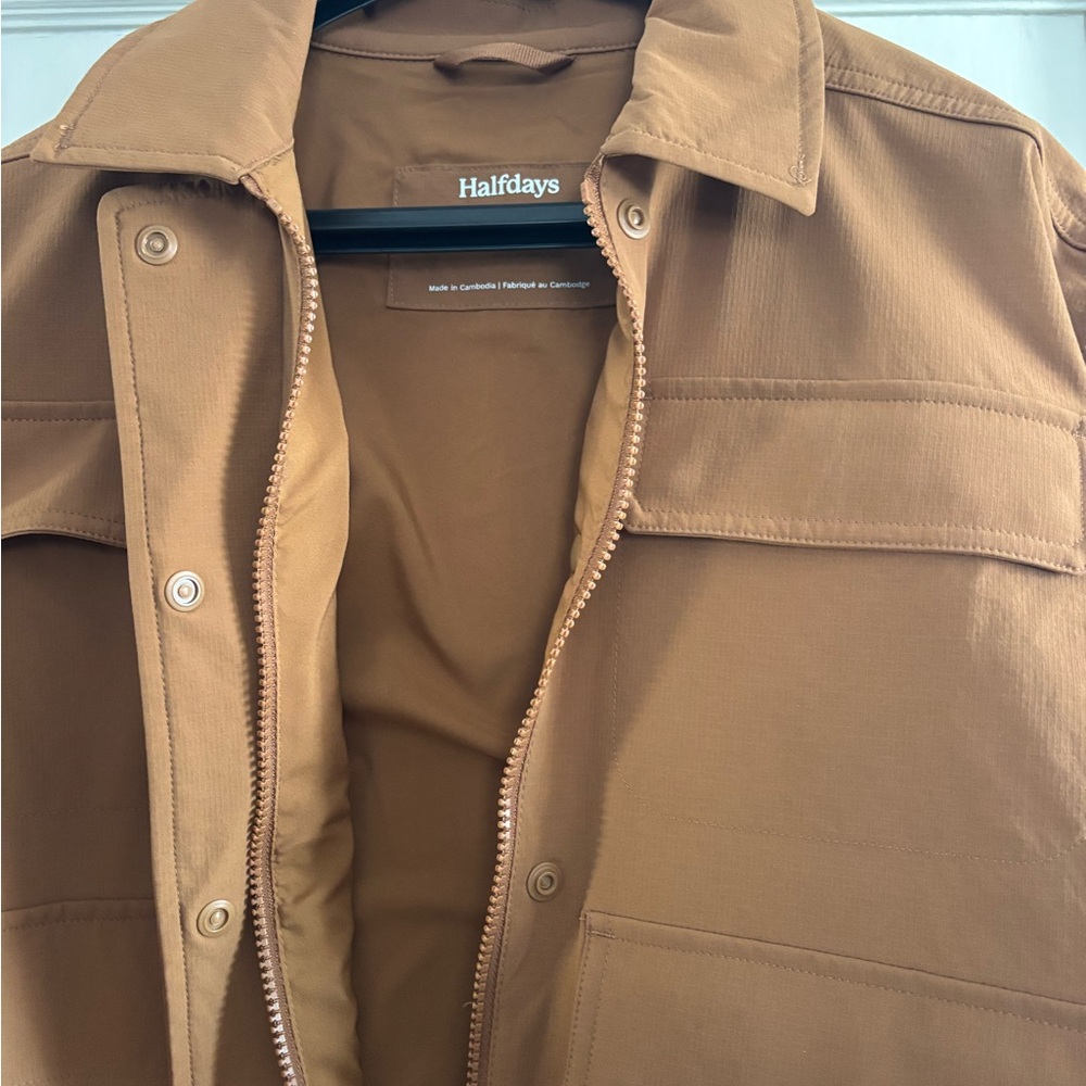 Halfdays Women's Tan Ski Fashion Jacket - Picture 4 of 9